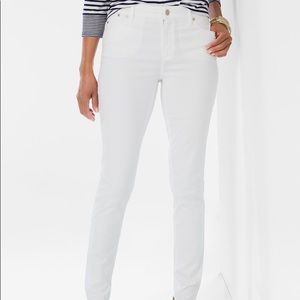 Chico's White Ankle Jeans
